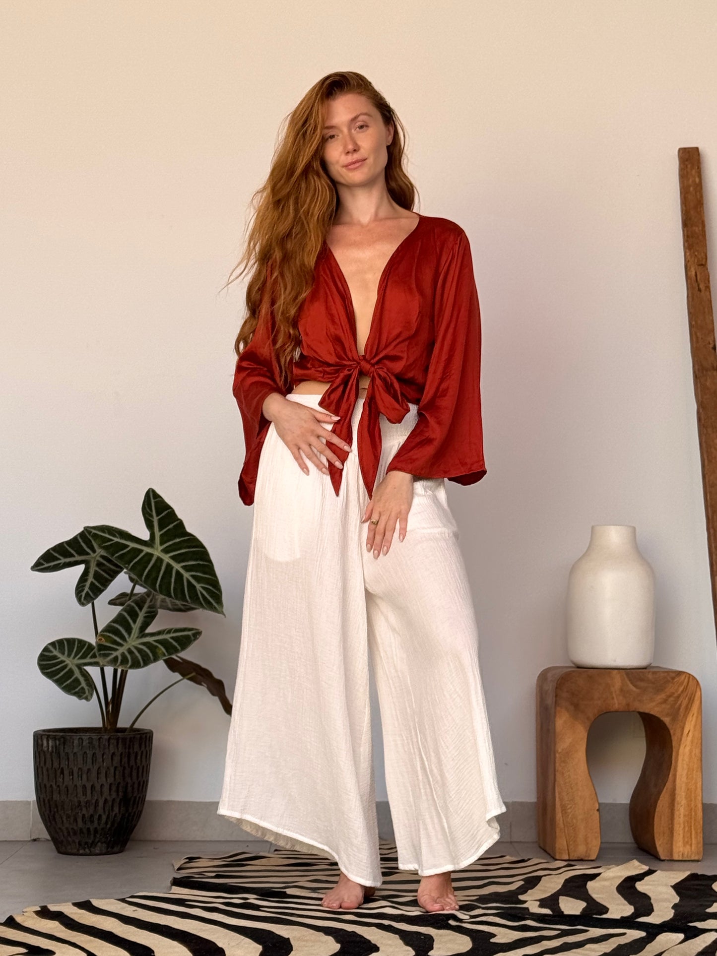 The Oracle Wrap Top