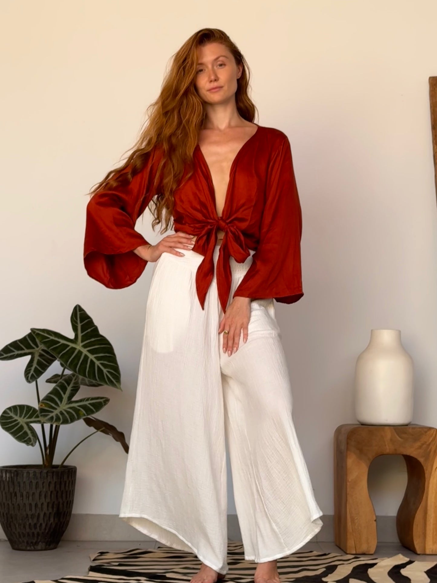 The Oracle Wrap Top