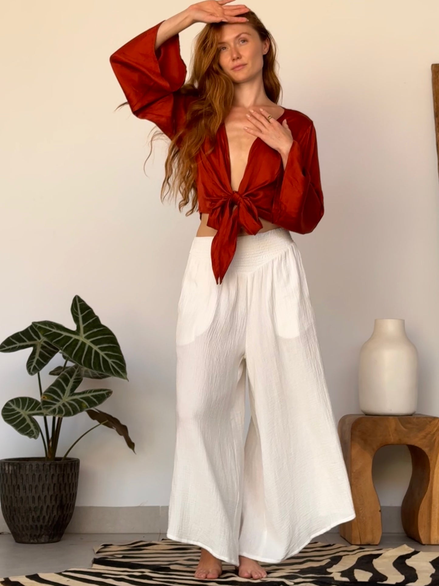 The Oracle Wrap Top