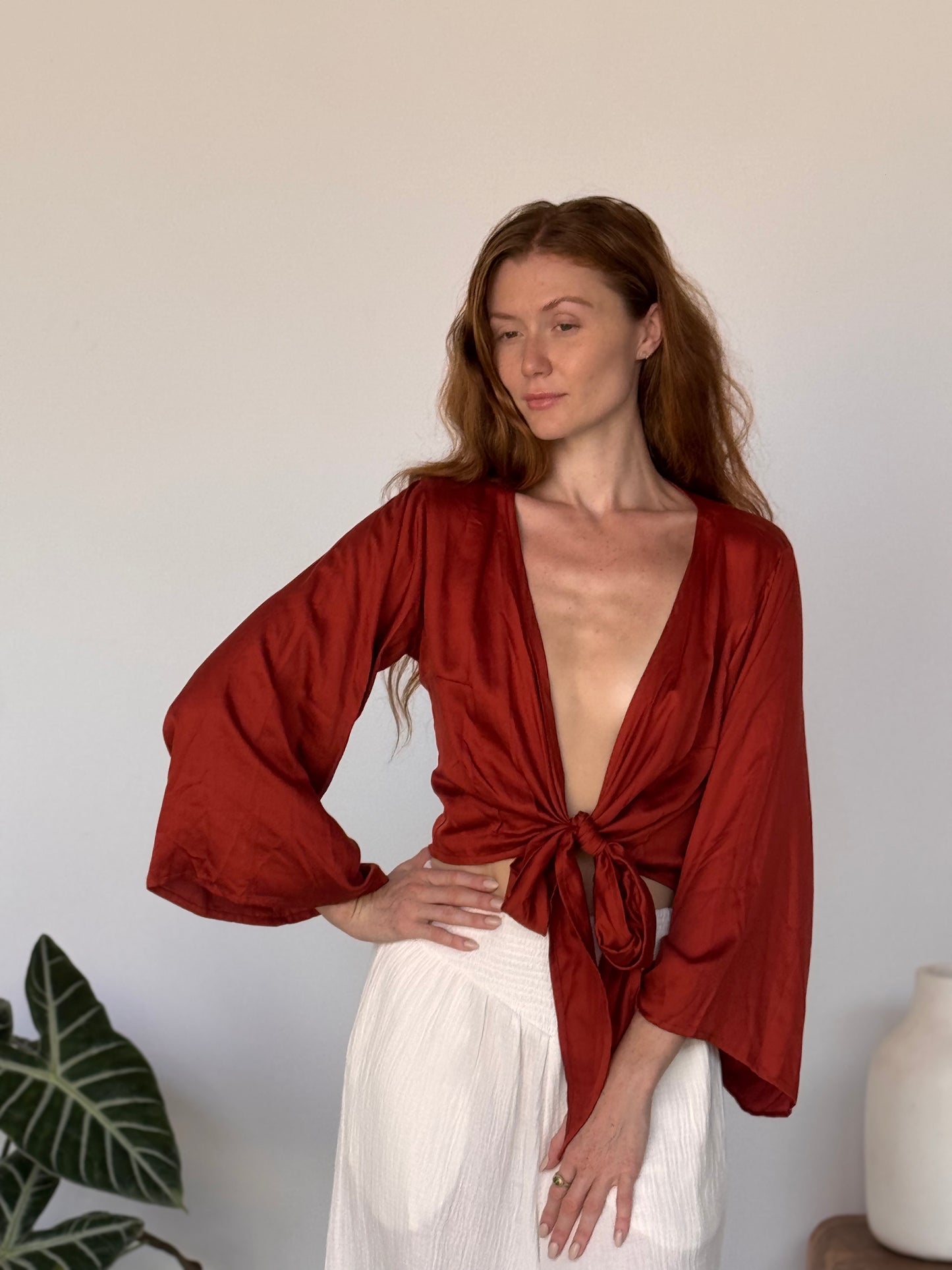 The Oracle Wrap Top