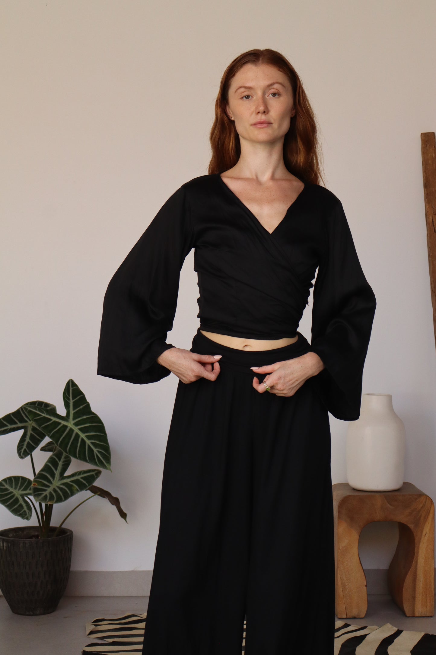 The Oracle Wrap Top