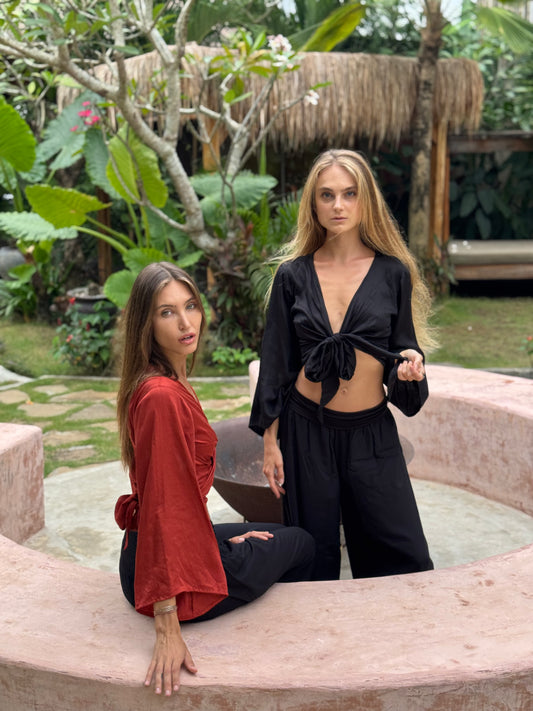 The Oracle Wrap Top