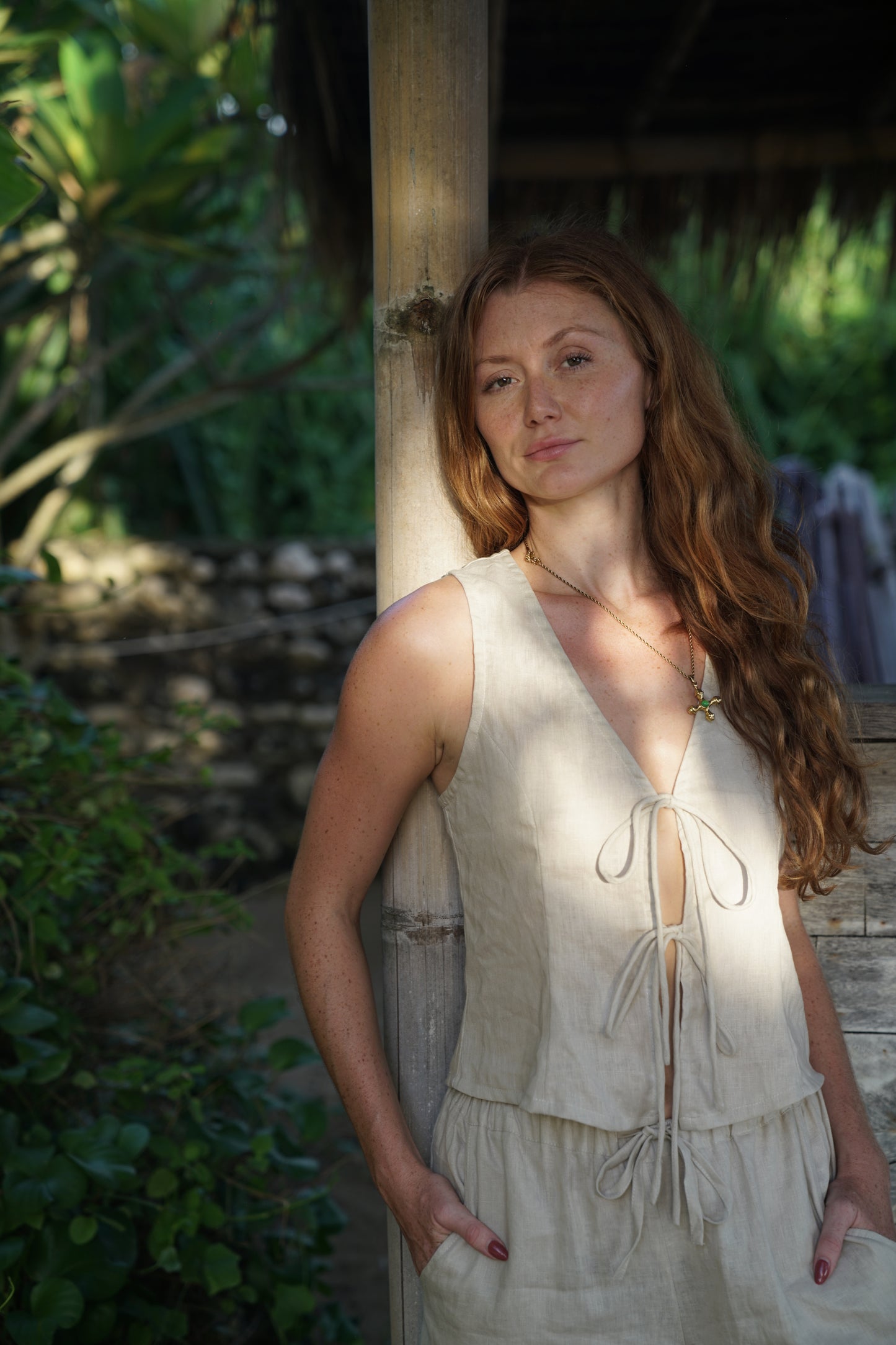 The Terra Linen Vest