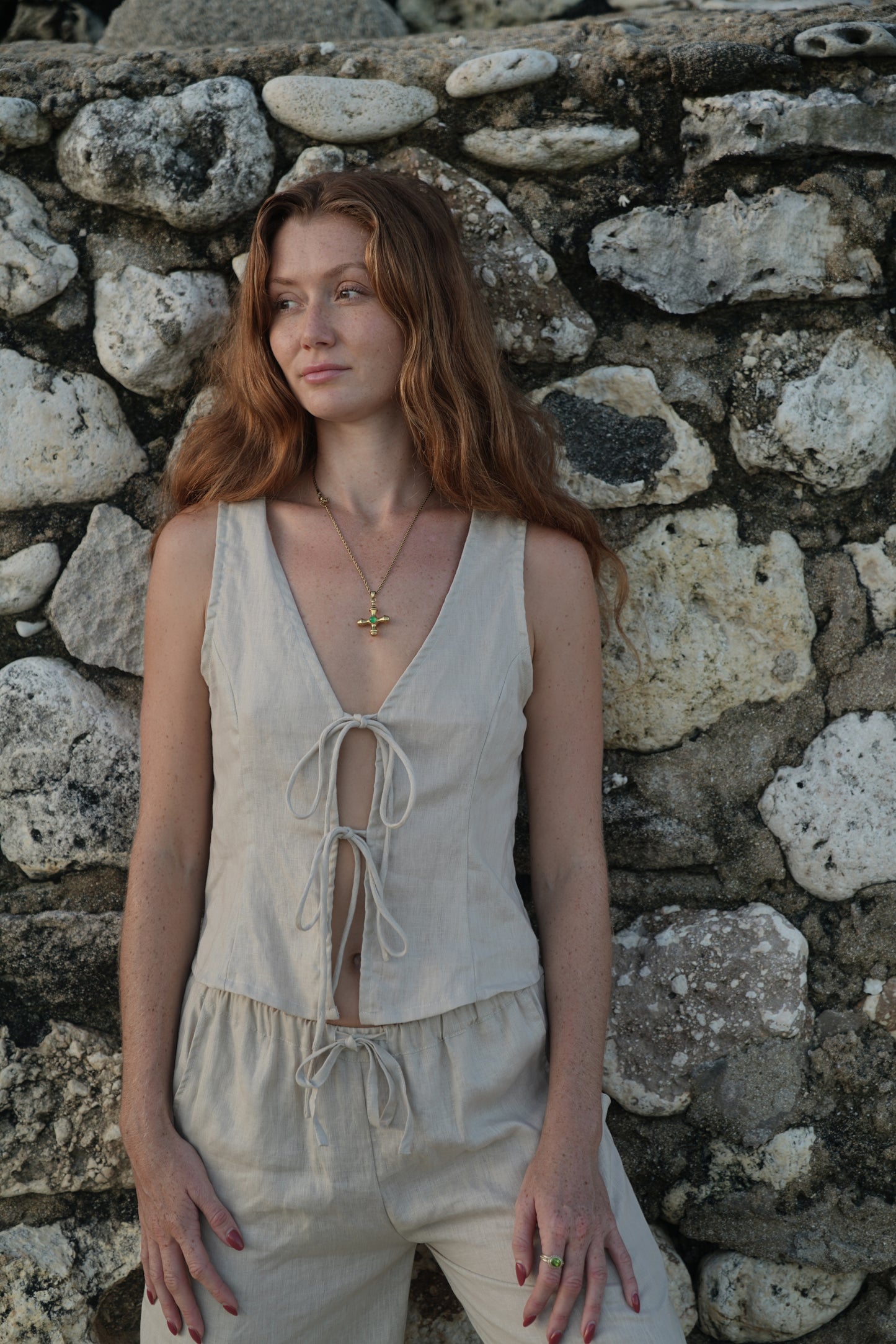 The Terra Linen Vest